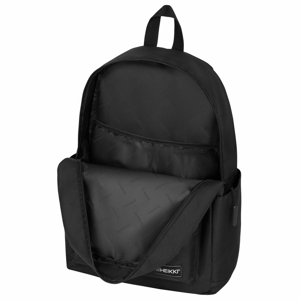 Рюкзак HEIKKI ENERGETIC Mood (ХЕЙКИ) универсальный, эргономичный, Obanai, черный, 43х30х16 см