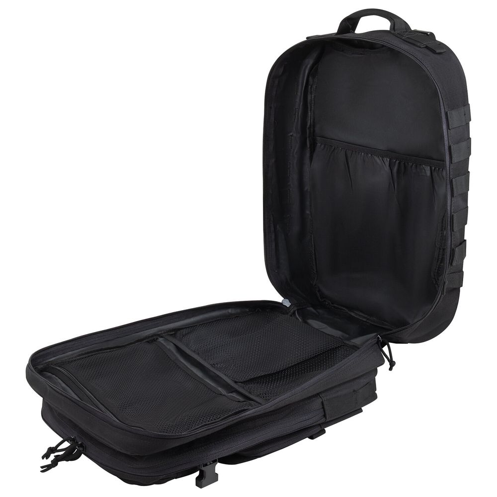 Рюкзак HEIKKI STRATEGY (ХЕЙКИ) тактический, 2 отделения, система Молле, черный, 46х30х20 см