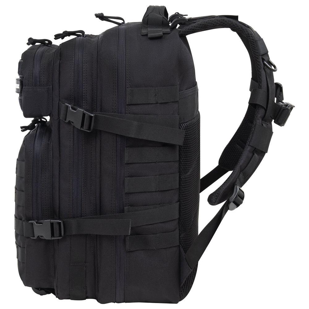 Рюкзак HEIKKI STRATEGY (ХЕЙКИ) тактический, 2 отделения, система Молле, черный, 46х30х20 см