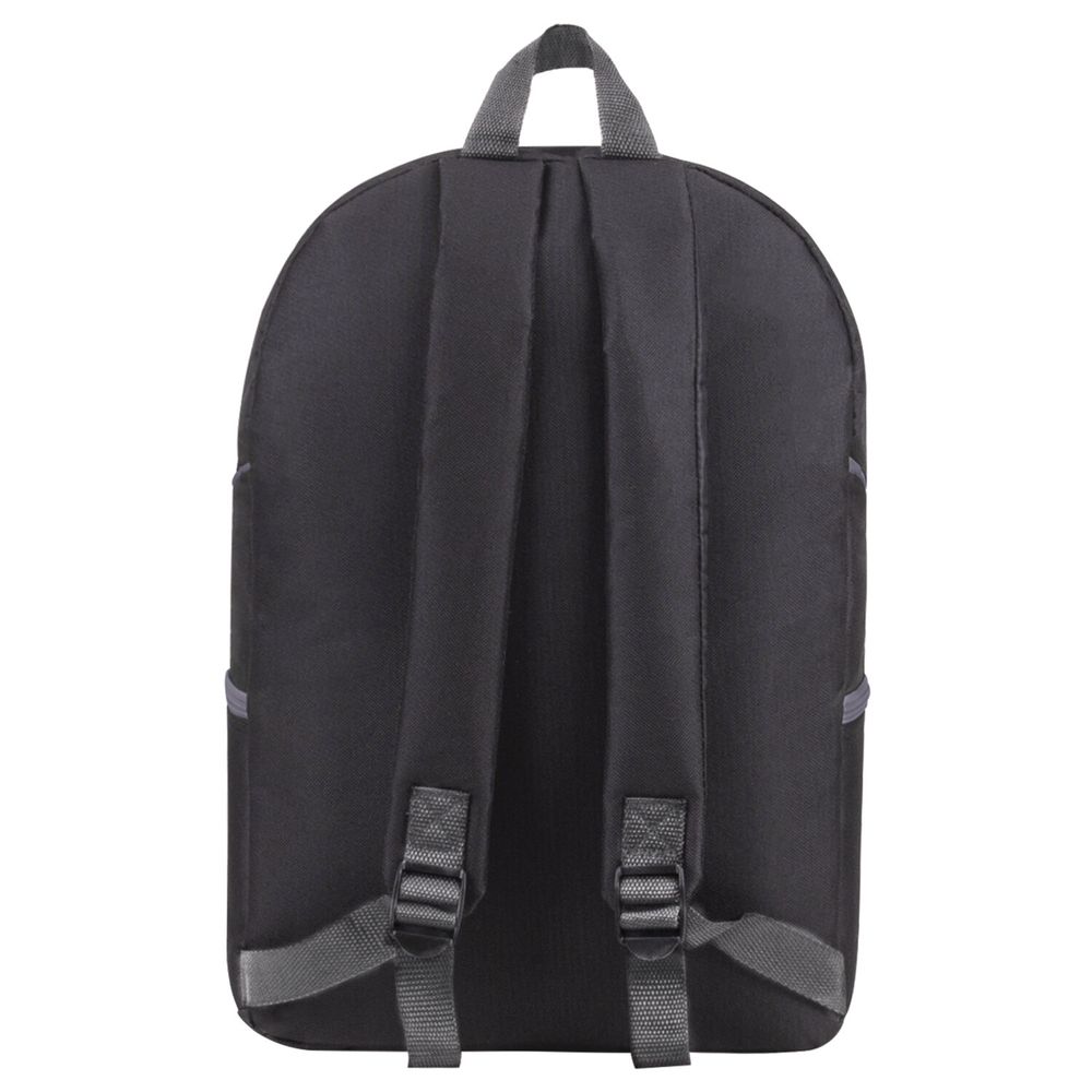Рюкзак STAFF TRIP универсальный, 2 кармана, черный с серыми деталями, 40x27x15,5 см