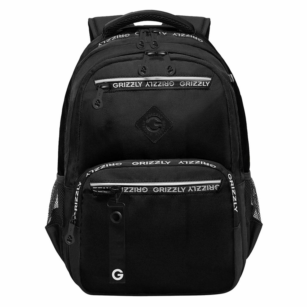Рюкзак GRIZZLY школьный, анатомическая спинка, 2 отделения, для мальчиков, STYLE, 39х28х20 см, RB-454-1/1