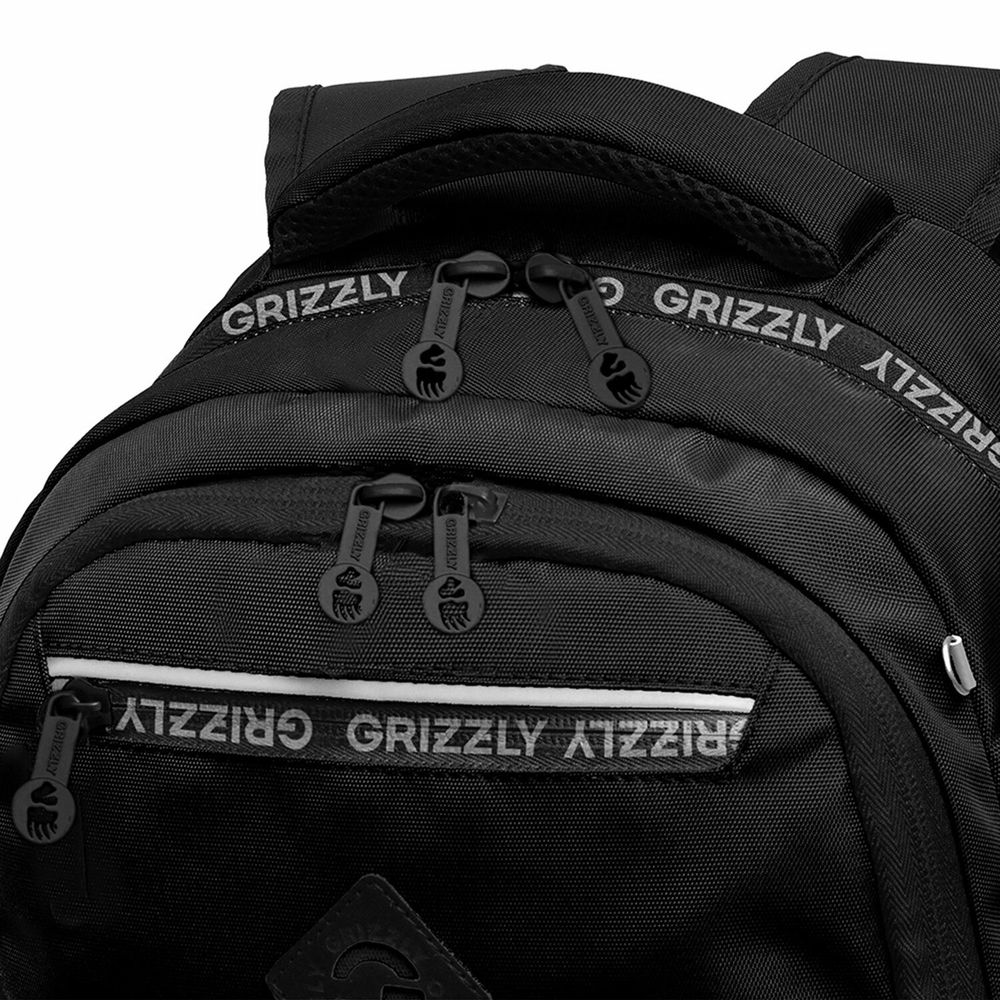 Рюкзак GRIZZLY школьный, анатомическая спинка, 2 отделения, для мальчиков, STYLE, 39х28х20 см, RB-454-1/1