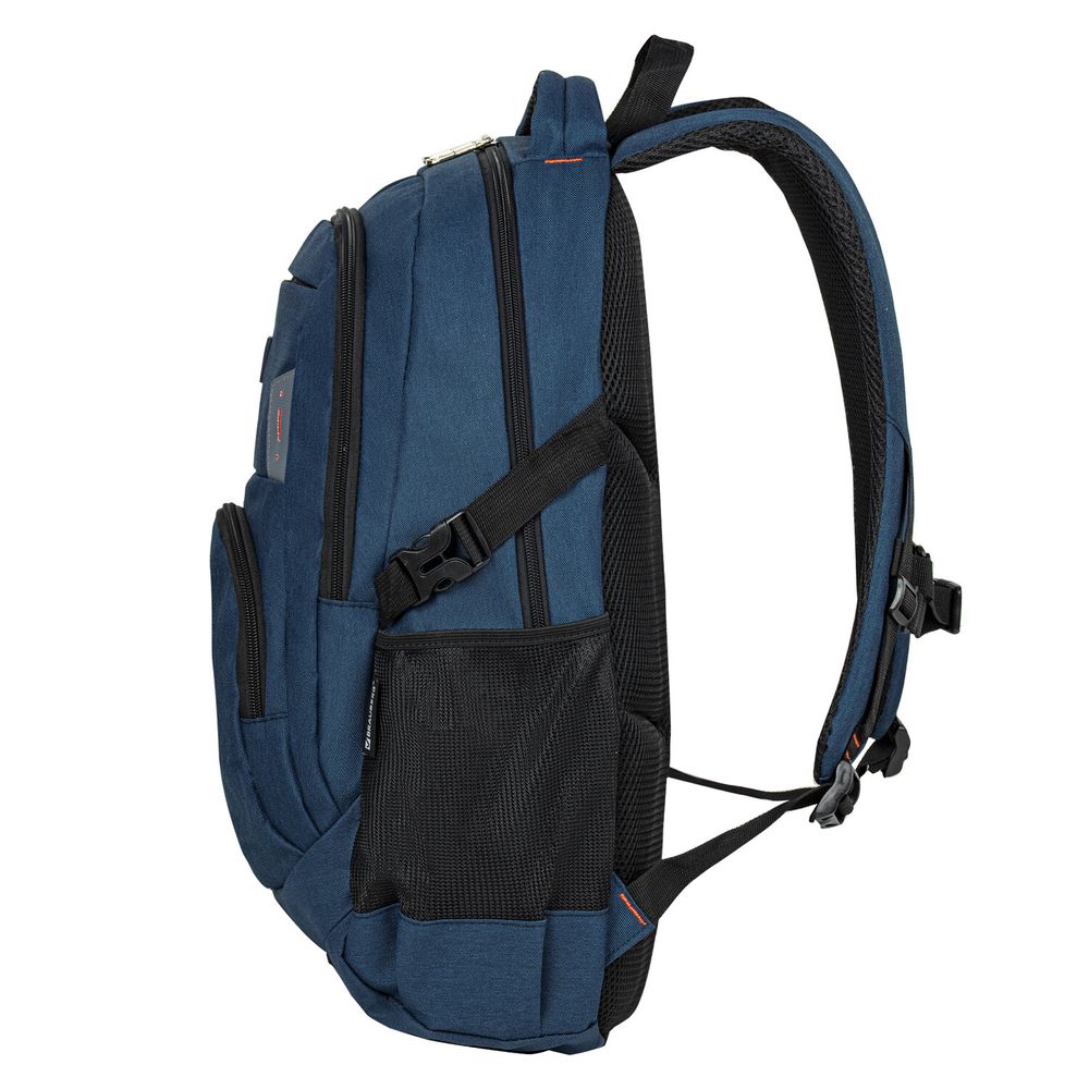 Рюкзак BRAUBERG DELTA универсальный, 2 отделения, с отделением для ноутбука, "Mercury", синий, 49х34х15 см