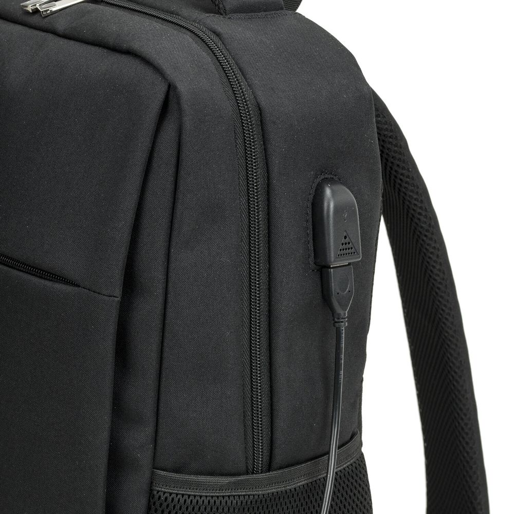 Рюкзак BRAUBERG FUNCTIONAL с отделением для ноутбука, USB-порт, багажная лента, Firm, 43x30x15 см