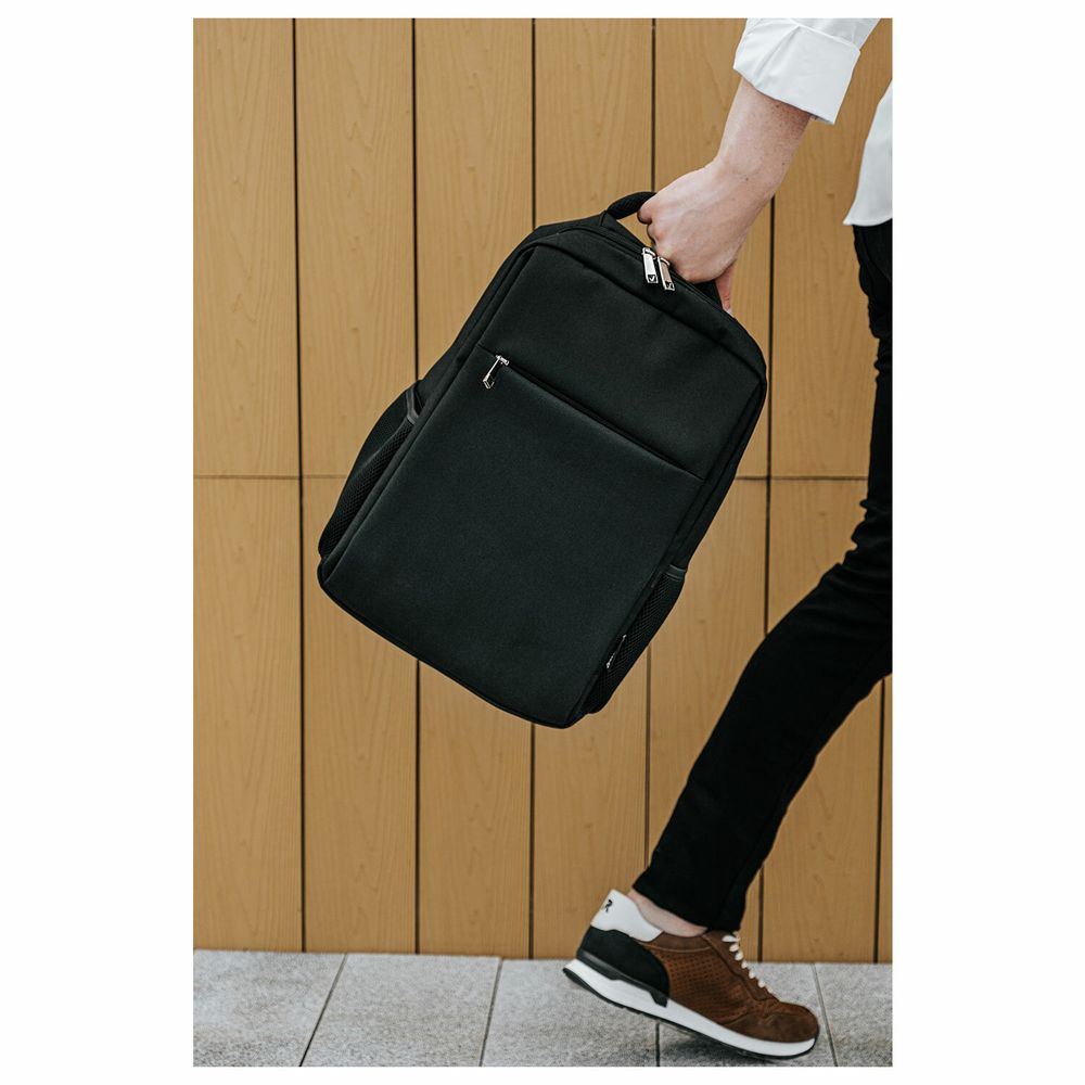 Рюкзак BRAUBERG FUNCTIONAL с отделением для ноутбука, USB-порт, багажная лента, Firm, 43x30x15 см