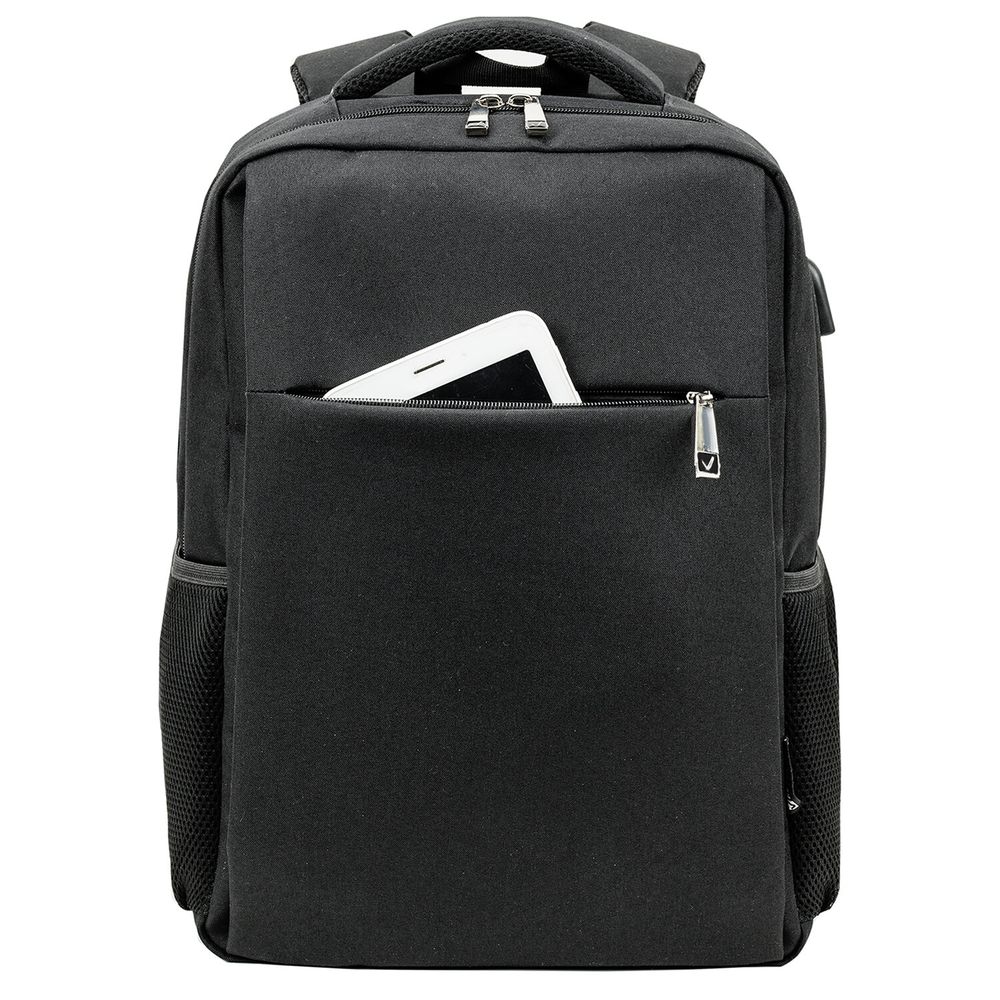Рюкзак BRAUBERG FUNCTIONAL с отделением для ноутбука, USB-порт, багажная лента, Firm, 43x30x15 см