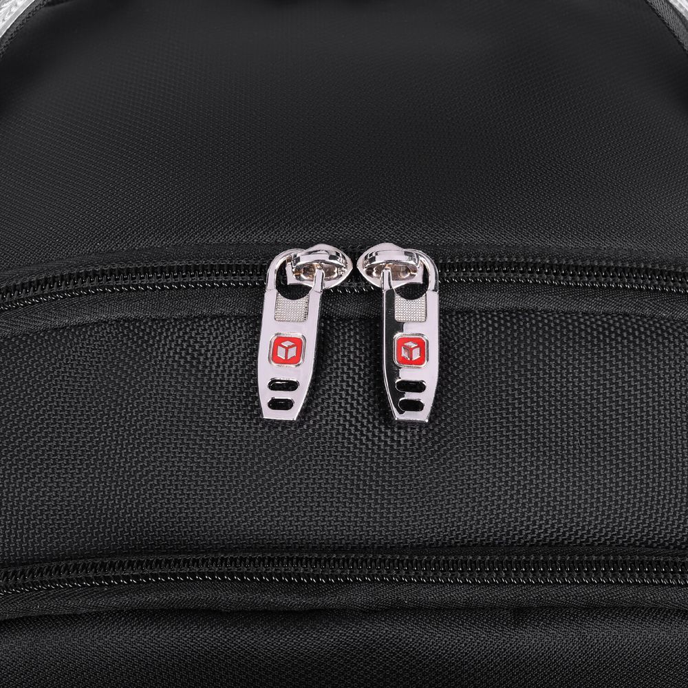 Рюкзак GERMANIUM UPGRADE Max, 3 отделения, отделение для ноутбука, USB-порт, UP-5, черный, 49х34х24 см