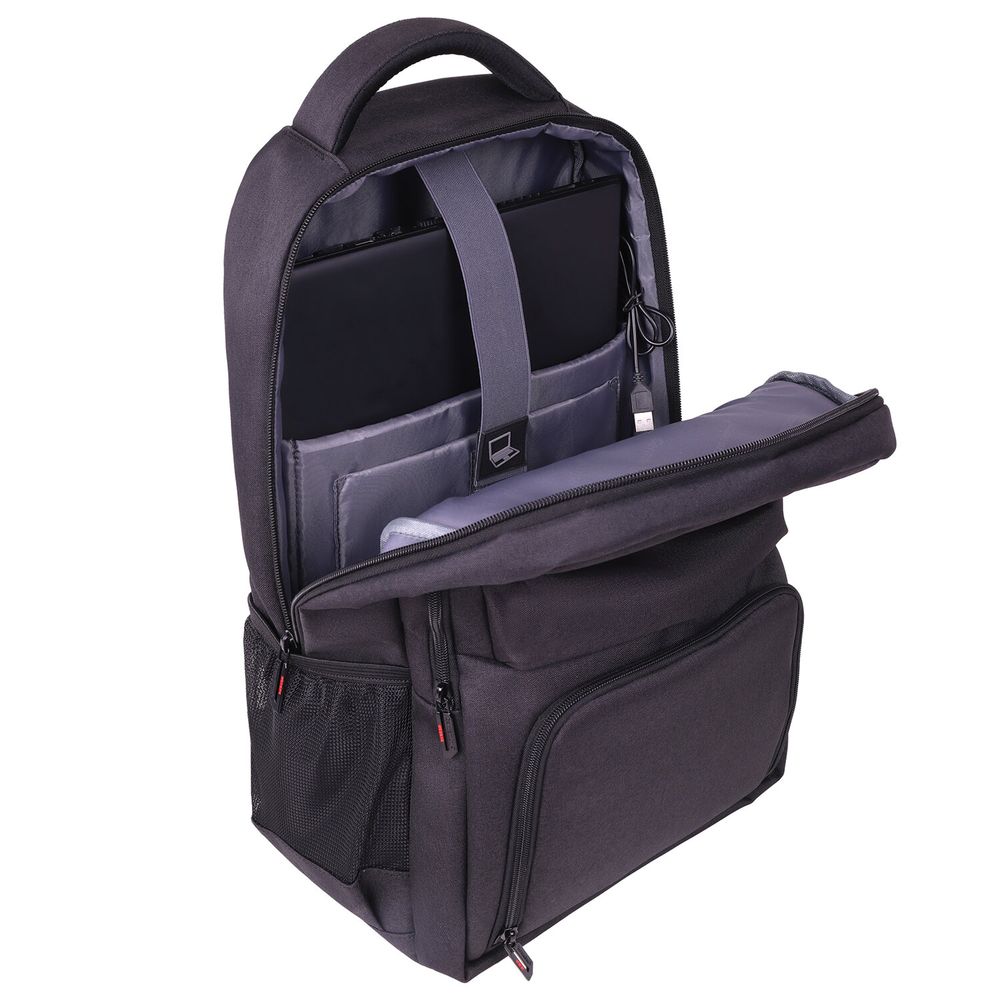 Рюкзак GERMANIUM UPGRADE универсальный, 2 отделения, отделение для ноутбука, USB-порт, UP-4, черный, 47х31х19 см