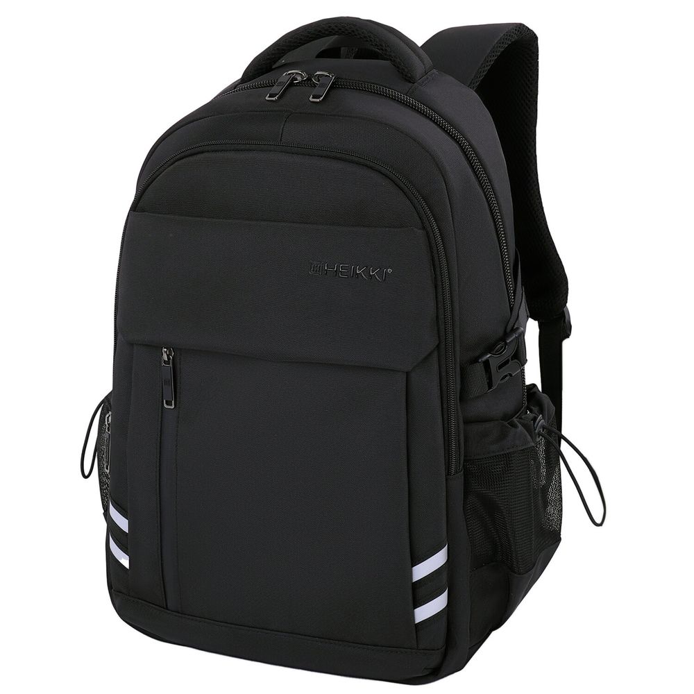 Рюкзак HEIKKI CHALLENGE (ХЕЙКИ) универсальный, 2 отделения, отделение для ноутбука, черный, 47х32х17 см