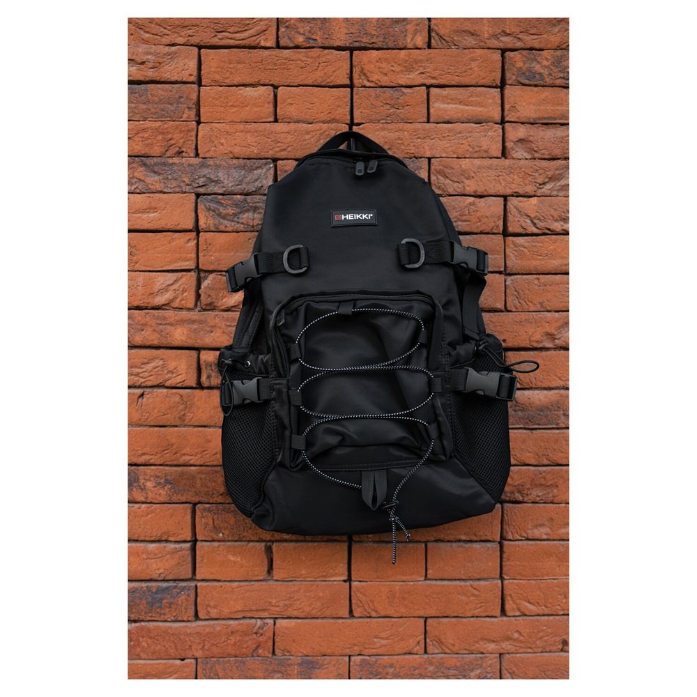 Рюкзак HEIKKI CHALLENGE (ХЕЙКИ) универсальный, карман для ноутбука, Flex, черный, 45х32х17 см