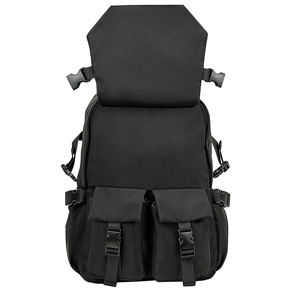 Рюкзак HEIKKI FUSION (ХЕЙКИ) универсальный, отделение для ноутбука, карман-антивор, черный, 43х30х14 см