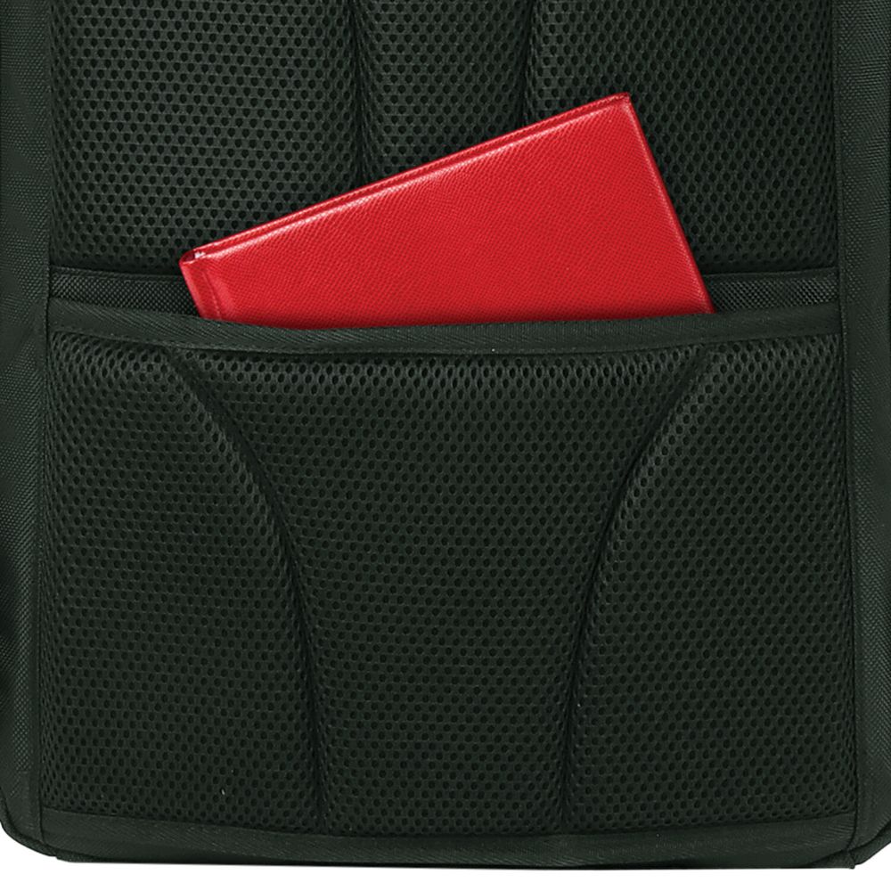 Рюкзак HEIKKI HIGH TECH (ХЕЙКИ) с отделением для ноутбука, USB-порт, черный, 46x30x10 см