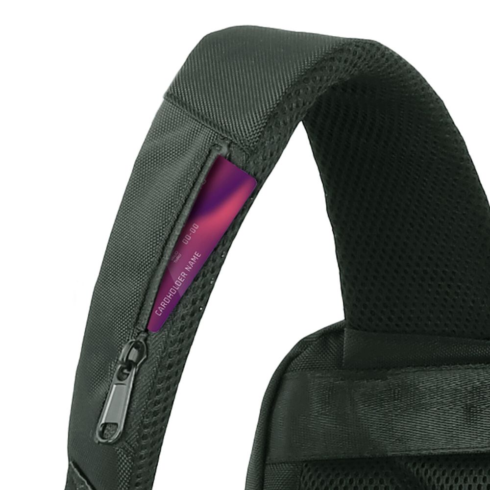 Рюкзак HEIKKI HIGH TECH (ХЕЙКИ) с отделением для ноутбука, USB-порт, черный, 46x30x10 см