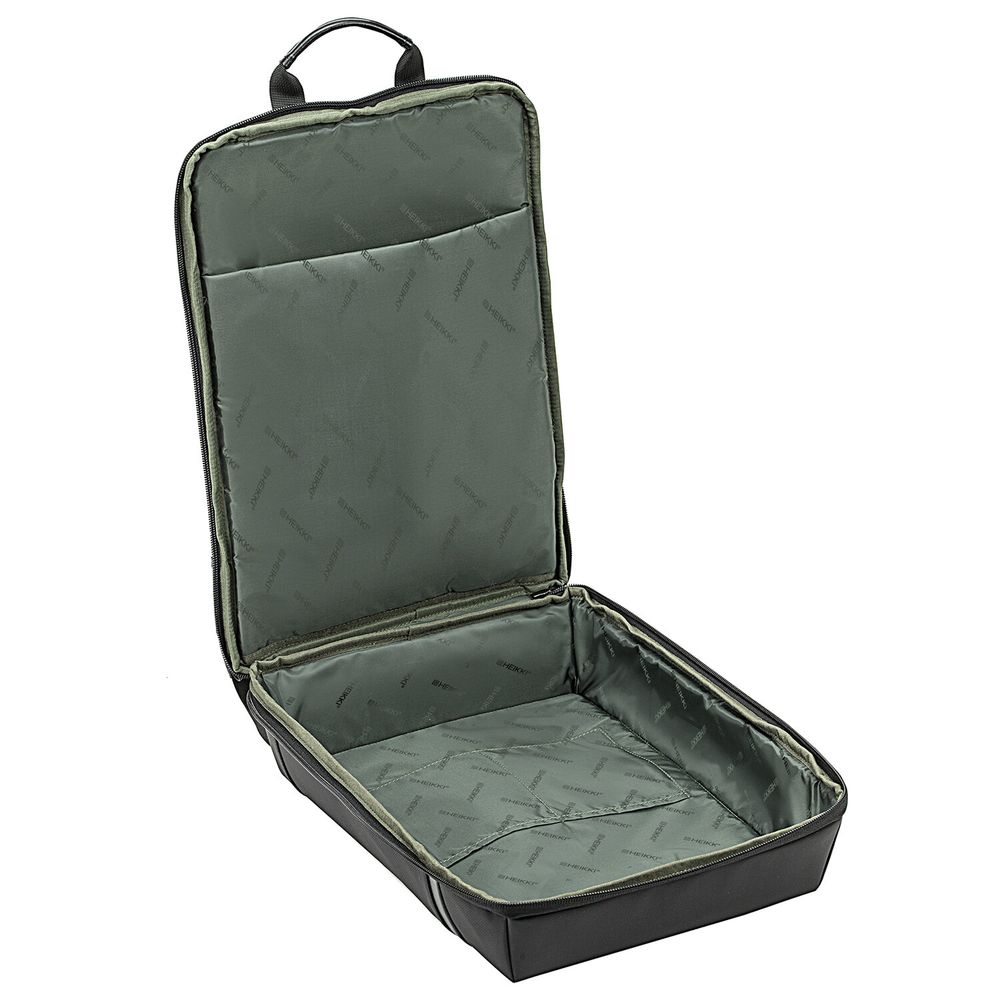 Рюкзак HEIKKI HIGH TECH (ХЕЙКИ) с отделением для ноутбука, черный, 43x28x12 см