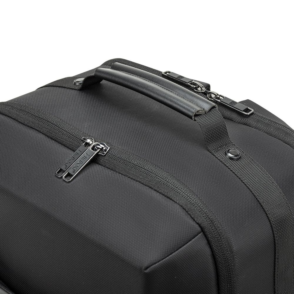 Рюкзак-сумка HEIKKI PRIORITY (ХЕЙКИ) с отделением для ноутбука, 2 отделения, черный, 45x31x15 см