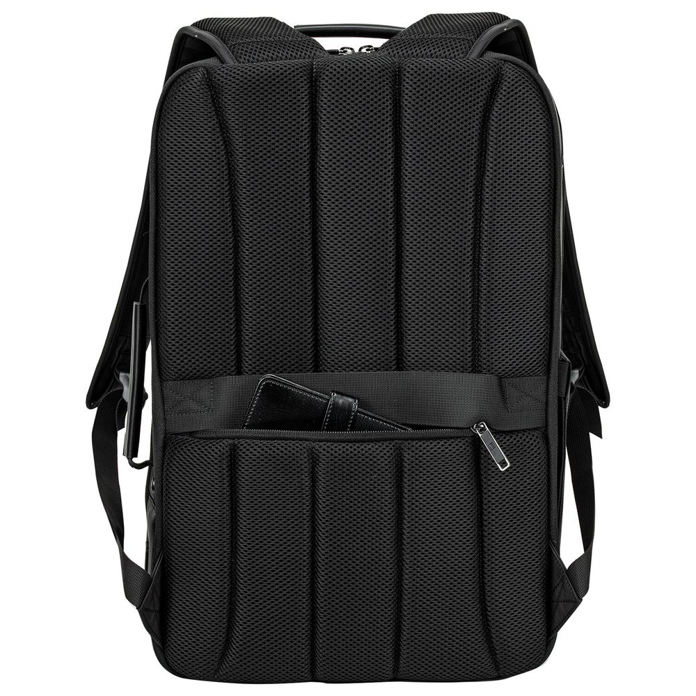 Рюкзак-сумка HEIKKI PRIORITY (ХЕЙКИ) с отделением для ноутбука, 2 отделения, черный, 45x31x15 см