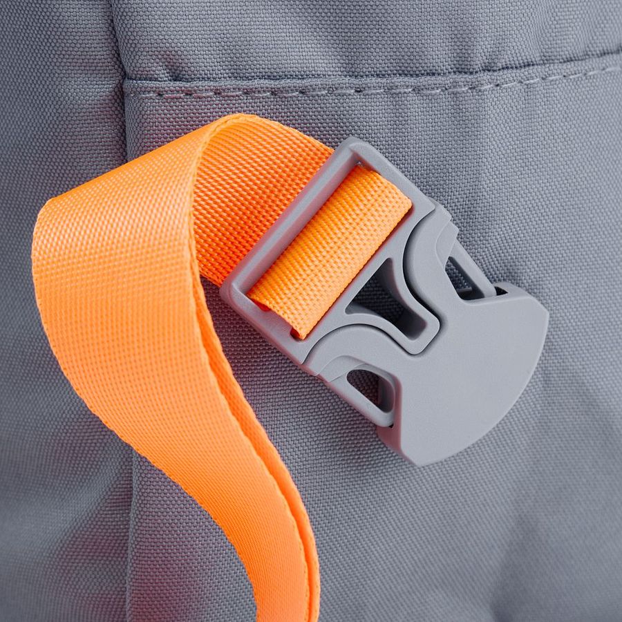 Рюкзак B2 серый с оранжевыми стропами