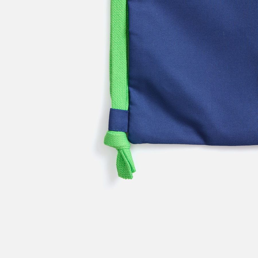 Рюкзак B3 синий с зелеными лямками