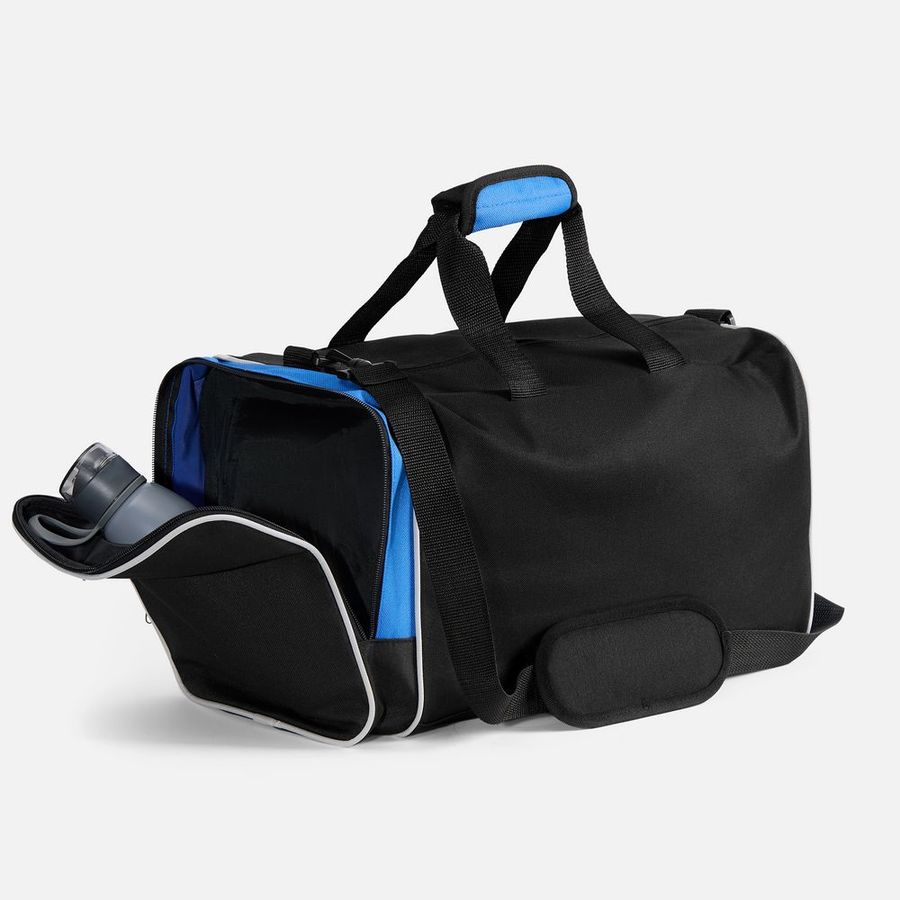 Спортивная сумка Fitnext черная с синим