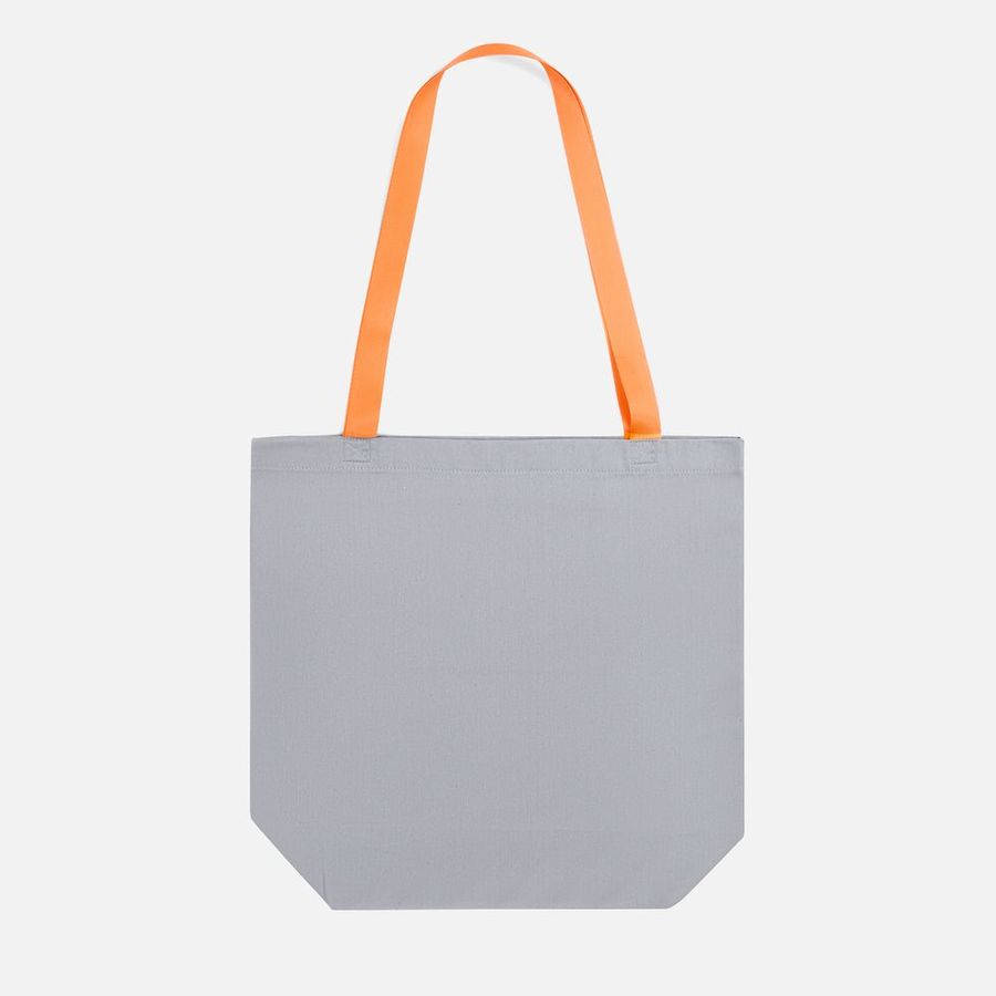 Шопер B5 серый с оранжевыми ручками