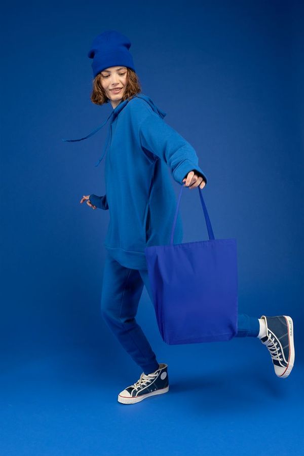 Шопер B5 синий с синими ручками