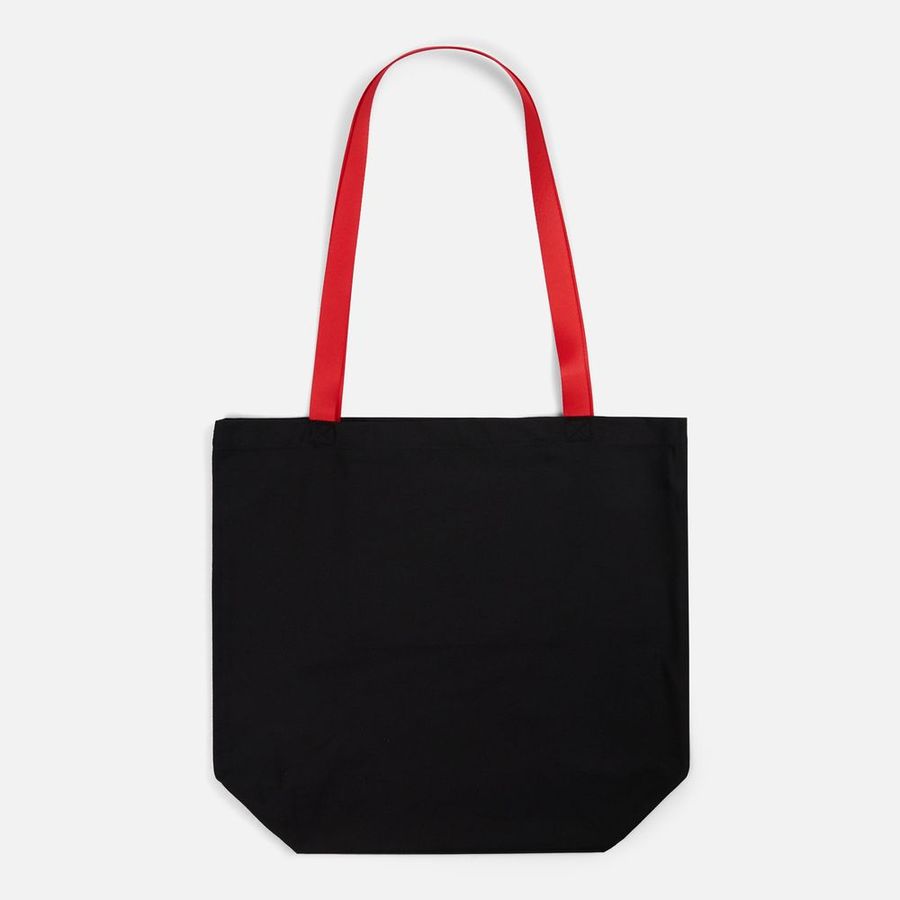 Шопер B5 черный с красными ручками