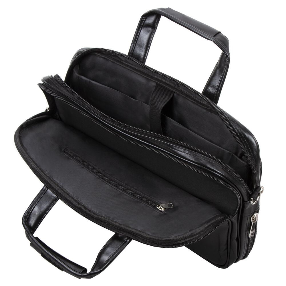 Сумка портфель BRAUBERG DANDY с отделением для ноутбука 15-16", 2 отделения, экокожа, "Quantum", 31х41х15 см