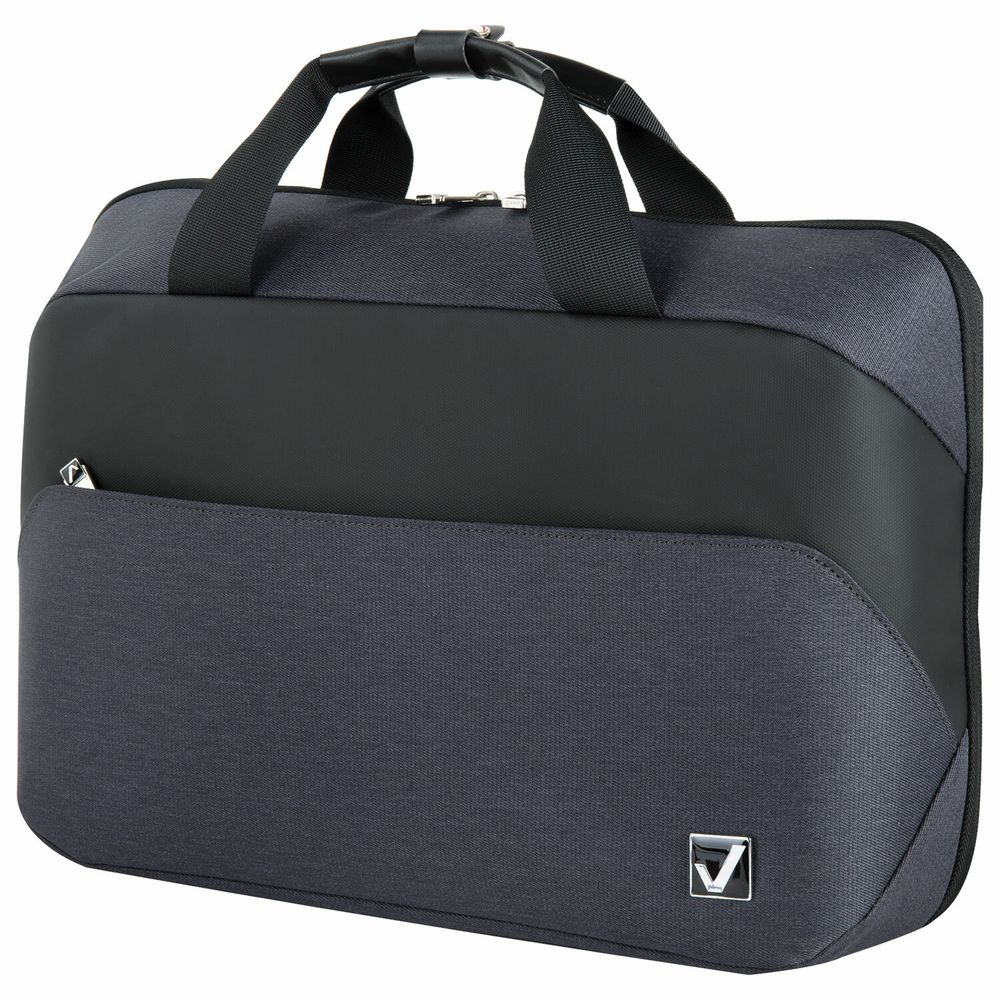 Сумка портфель BRAUBERG MODERN с отделением для ноутбука 15-16", откидная крышка, серая, 29х42х11 см