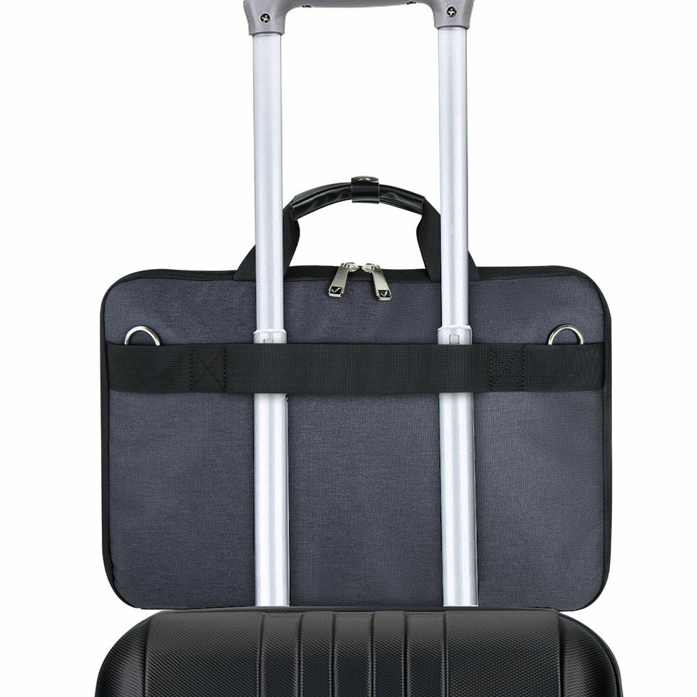 Сумка портфель BRAUBERG MODERN с отделением для ноутбука 15-16", откидная крышка, серая, 29х42х11 см