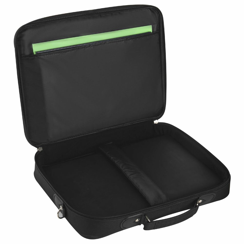 Сумка портфель BRAUBERG MOTIVE с отделением для ноутбука 15,6", откидная крышка, "Profi", черная, 30х40х7 см