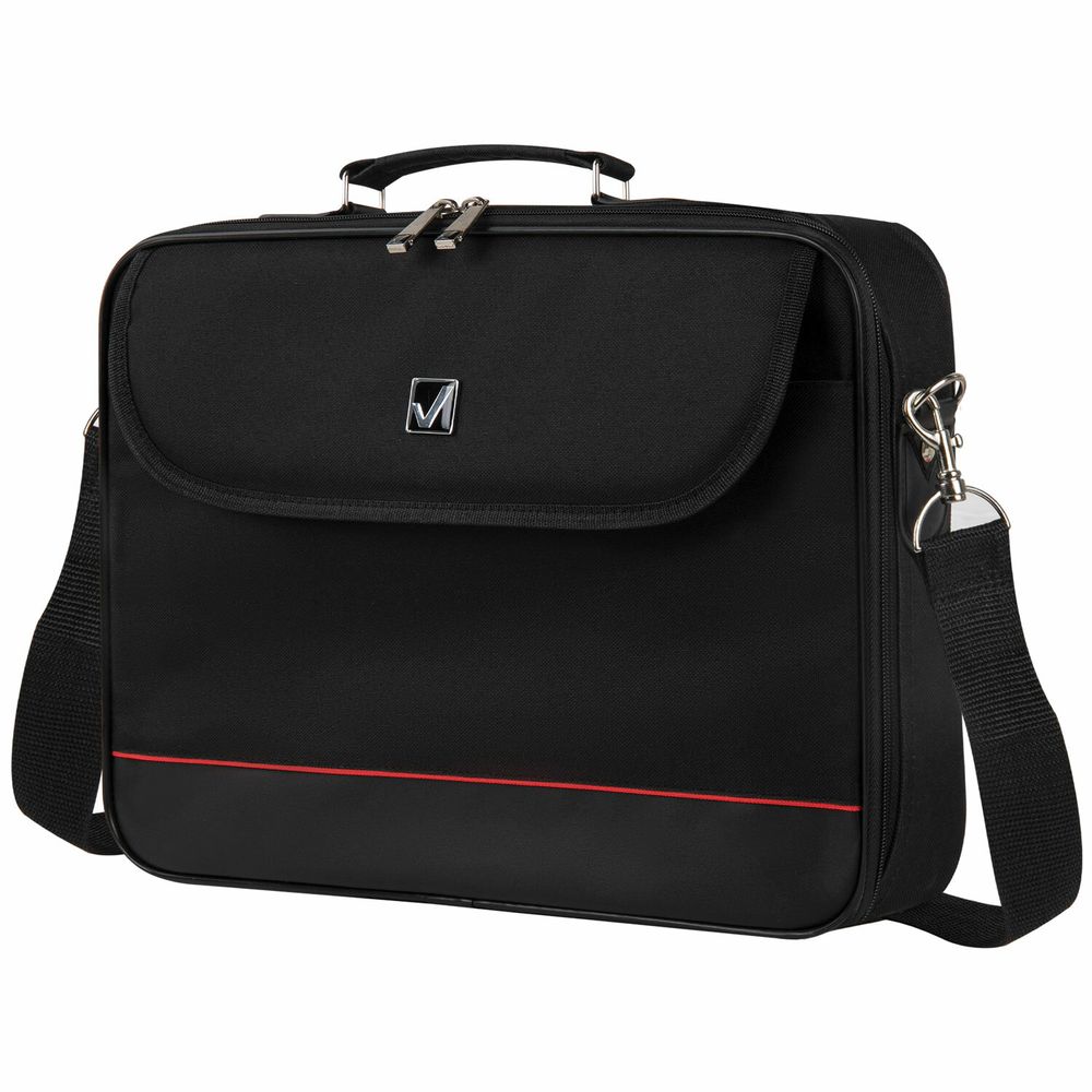 Сумка портфель BRAUBERG MOTIVE с отделением для ноутбука 15,6", откидная крышка, "Profi", черная, 30х40х7 см