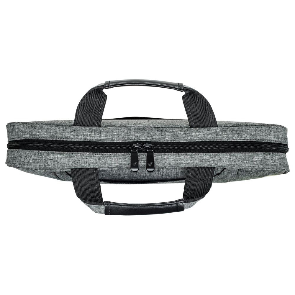 Сумка портфель BRAUBERG OFFICE с отделением для ноутбука 17,3", светло-серый меланж, 34х44х6 см