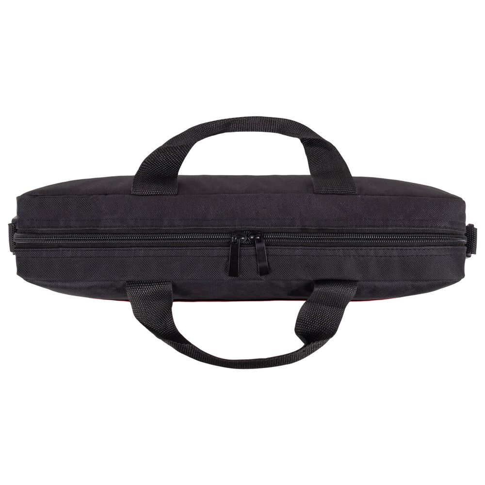 Сумка портфель BRAUBERG PRACTICAL с отделением для ноутбука 15,6", "Red line", черная, 29х40х7 см