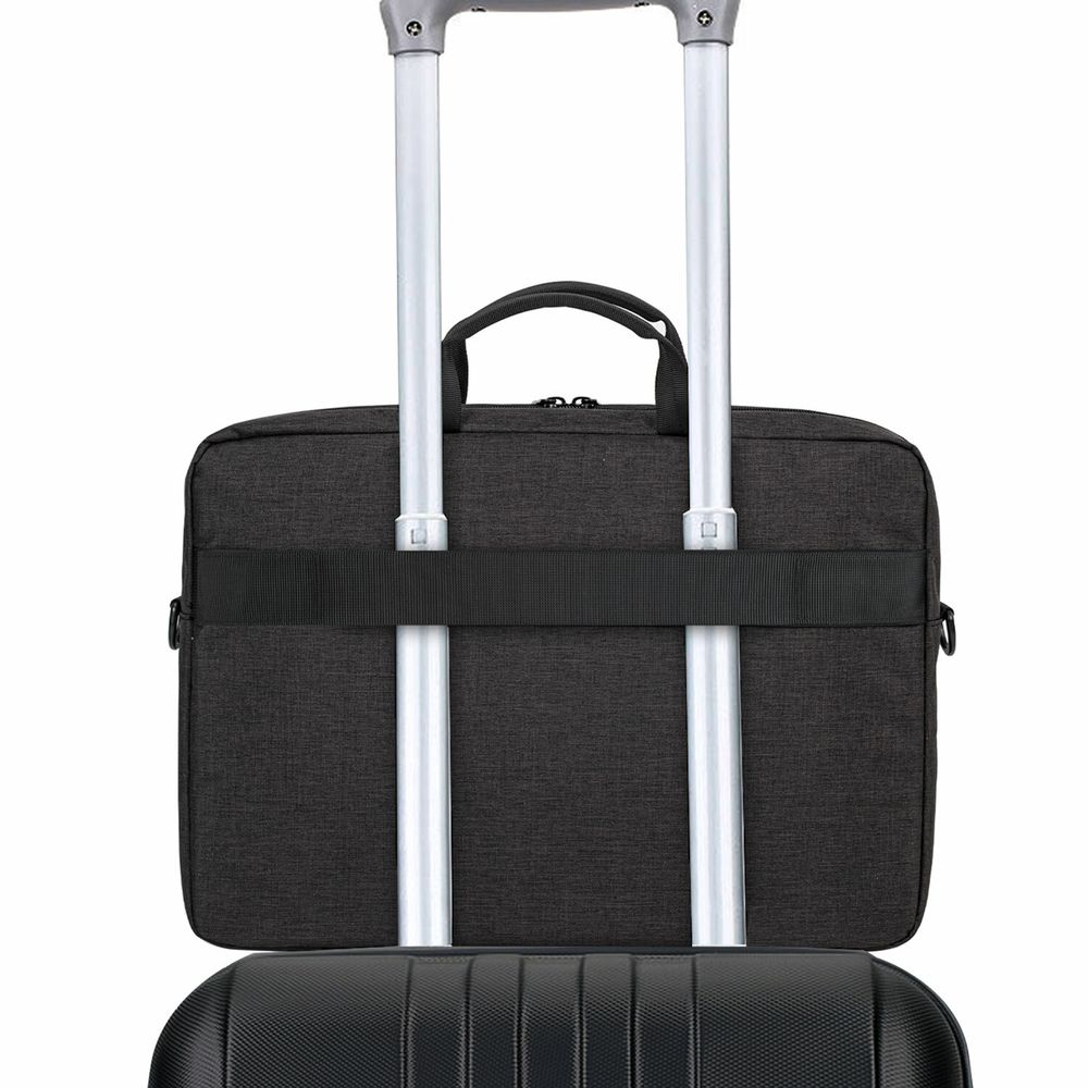 Сумка портфель BRAUBERG PRAGMATIC с отделением для ноутбука 15-16", "Vector", серо-черная, 30х42х8 см