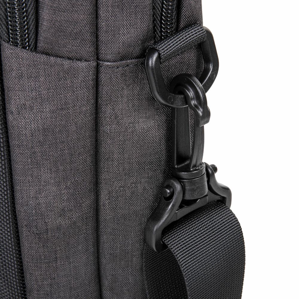 Сумка портфель BRAUBERG PRAGMATIC с отделением для ноутбука 15-16", "Vector", серо-черная, 30х42х8 см