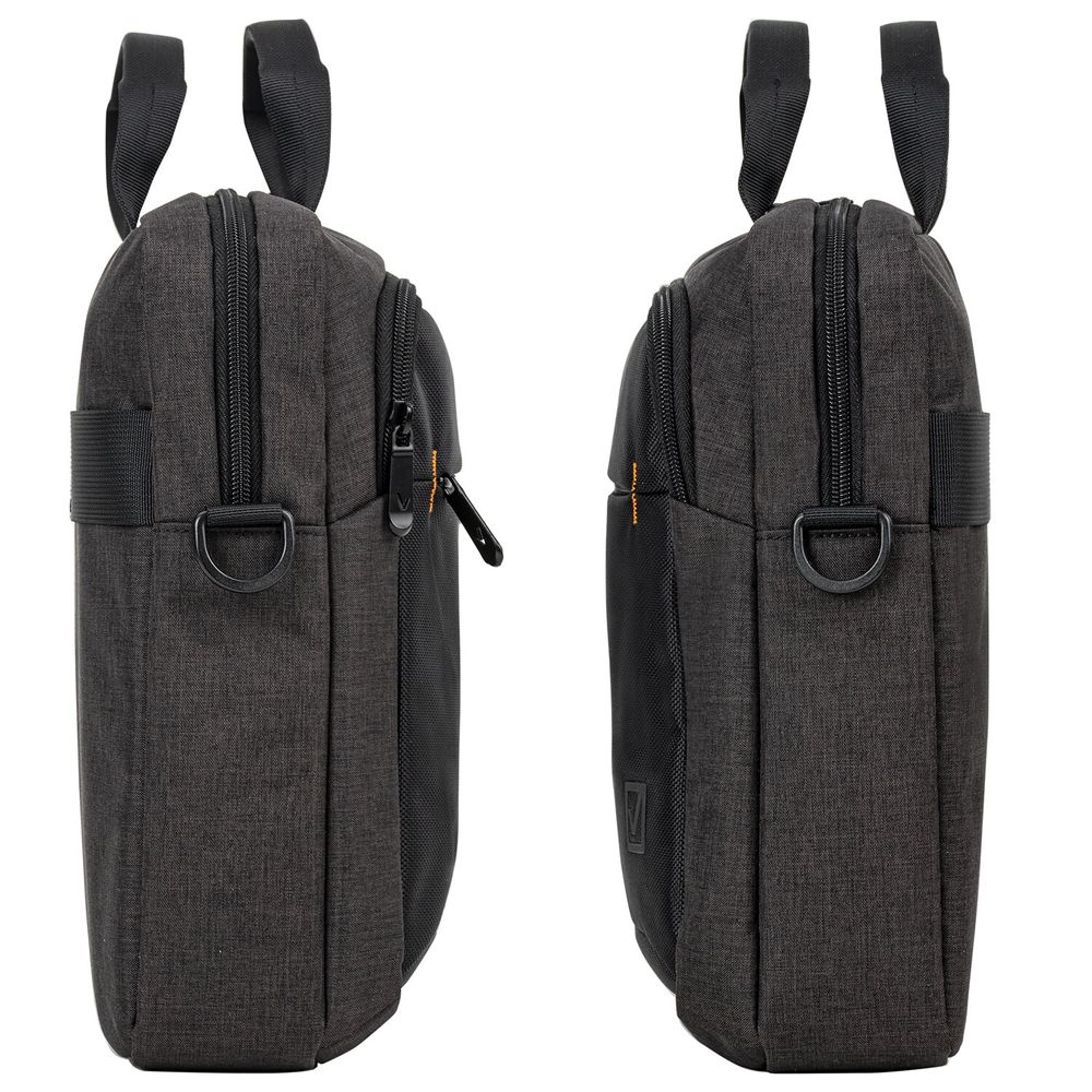 Сумка портфель BRAUBERG PRAGMATIC с отделением для ноутбука 15-16", "Vector", серо-черная, 30х42х8 см