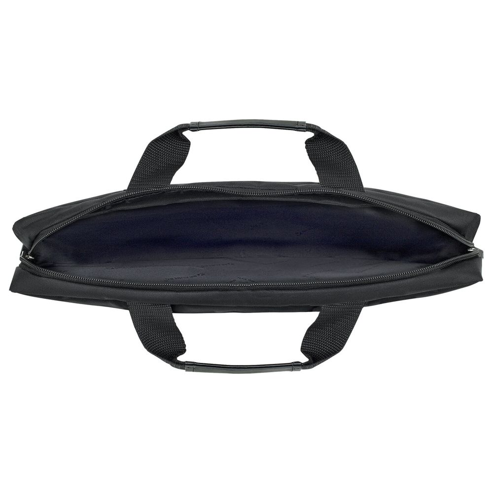 Сумка портфель HEIKKI TEMPO (ХЕЙКИ) с отделением для ноутбука 15,6", карман, Rush, черная, 30х40х4 см