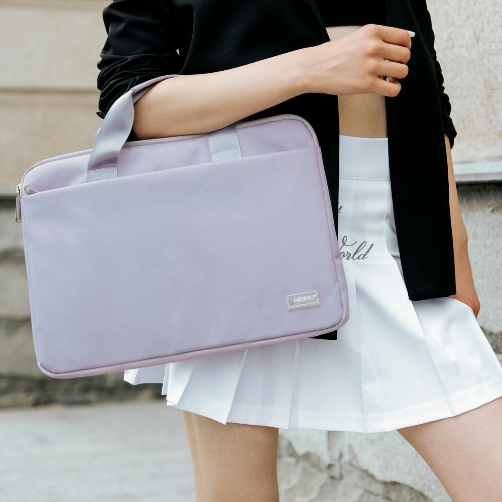 Сумка портфель HEIKKI ULTRA (ХЕЙКИ) с отделением для ноутбука 15,6", Lavender, лавандовая, 28х39х3 см