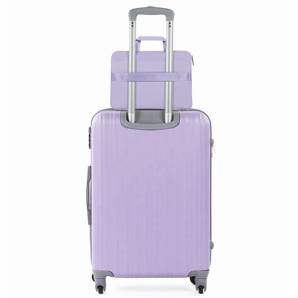 Сумка портфель HEIKKI ULTRA (ХЕЙКИ) с отделением для ноутбука 15,6", Lavender, лавандовая, 28х39х3 см