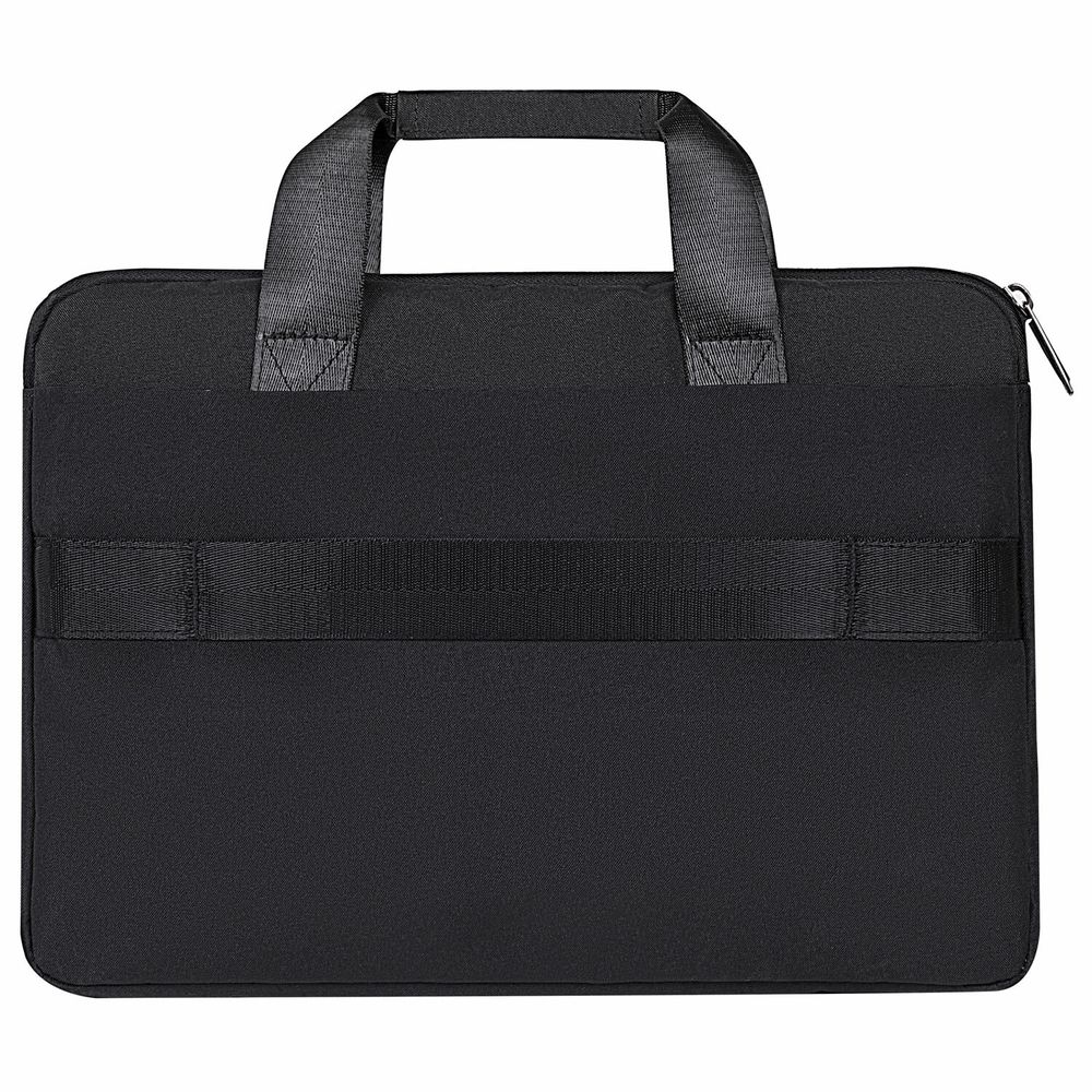 Сумка портфель HEIKKI ULTRA (ХЕЙКИ) с отделением для ноутбука 15,6", Total black, черная, 28х39х3 см