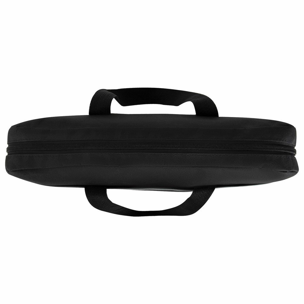 Сумка для документов STAFF MANAGER на молнии с карманом, полиэстер, черно-серый, 32х37х5 см