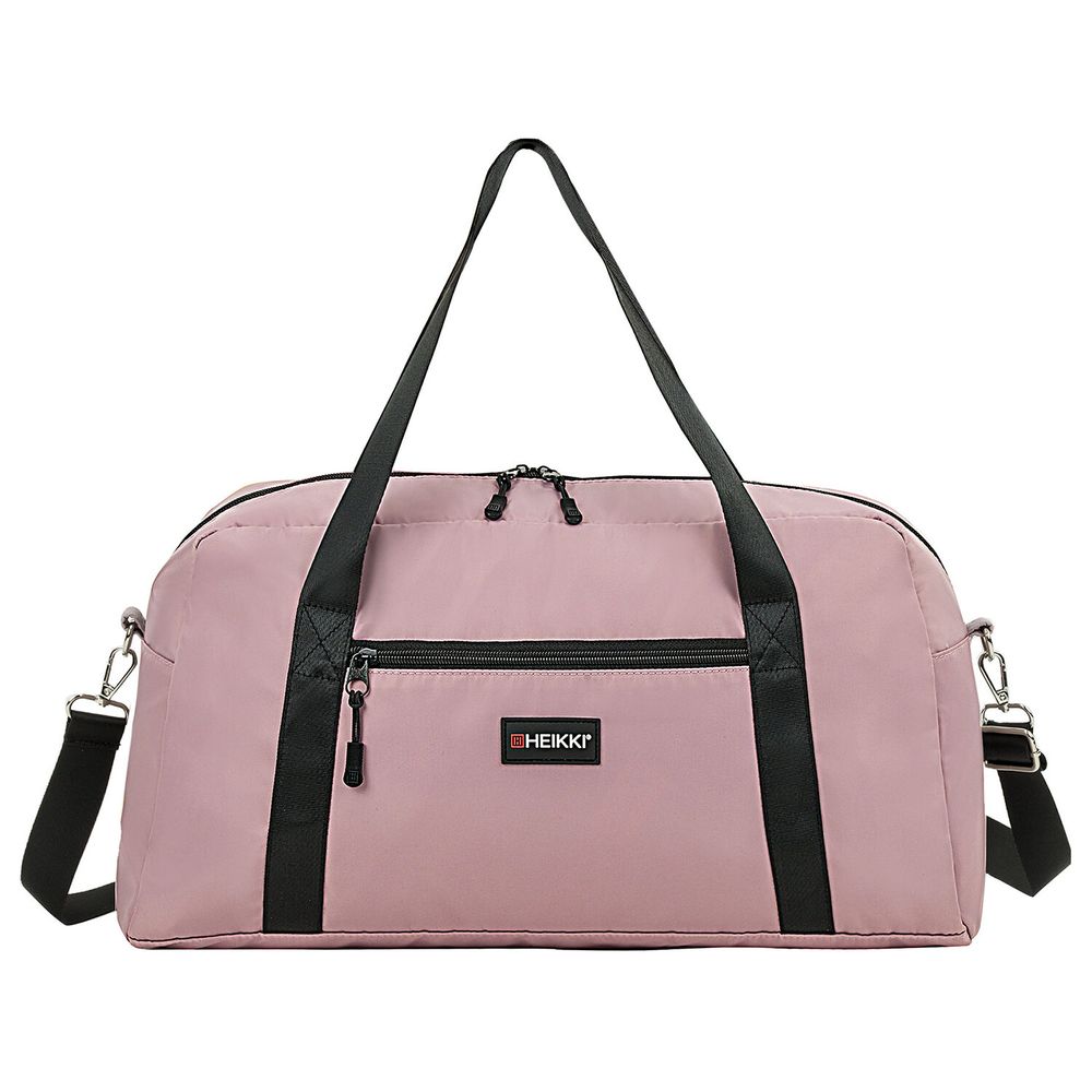 Сумка спортивная HEIKKI EFFECT (ХЕЙКИ), металлическая фурнитура, пыльная роза, 26x48x21 см