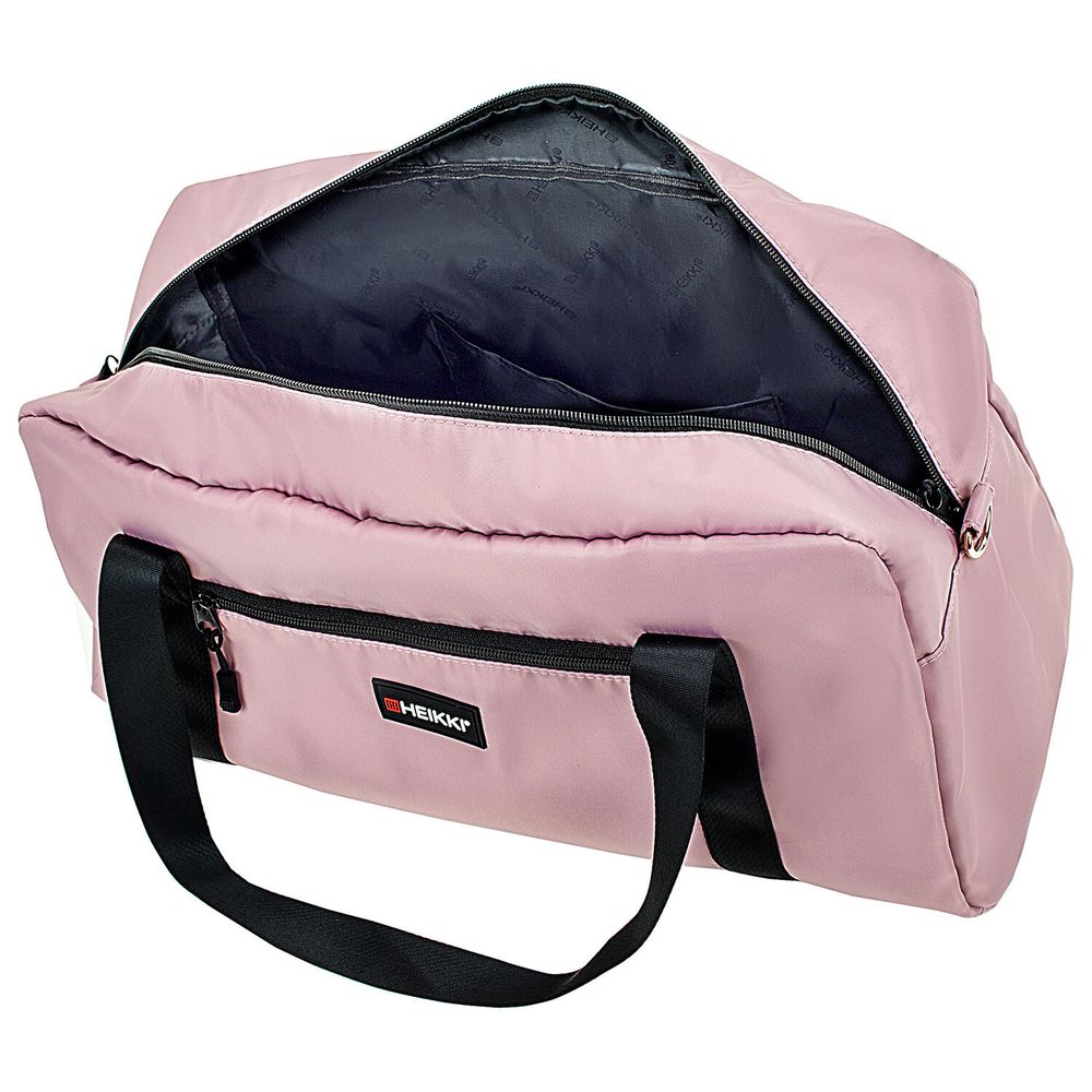Сумка спортивная HEIKKI EFFECT (ХЕЙКИ), металлическая фурнитура, пыльная роза, 26x48x21 см