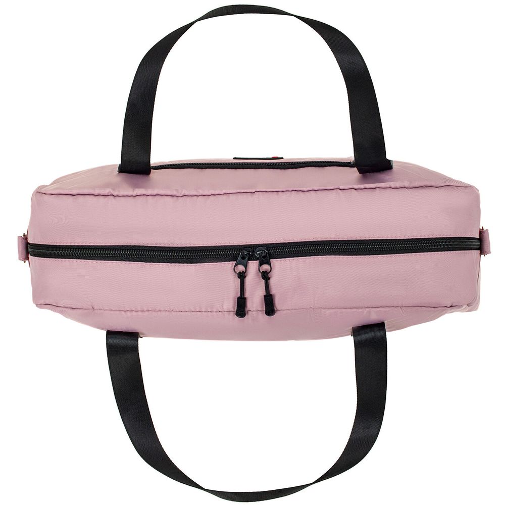 Сумка спортивная HEIKKI EFFECT (ХЕЙКИ), металлическая фурнитура, пыльная роза, 26x48x21 см