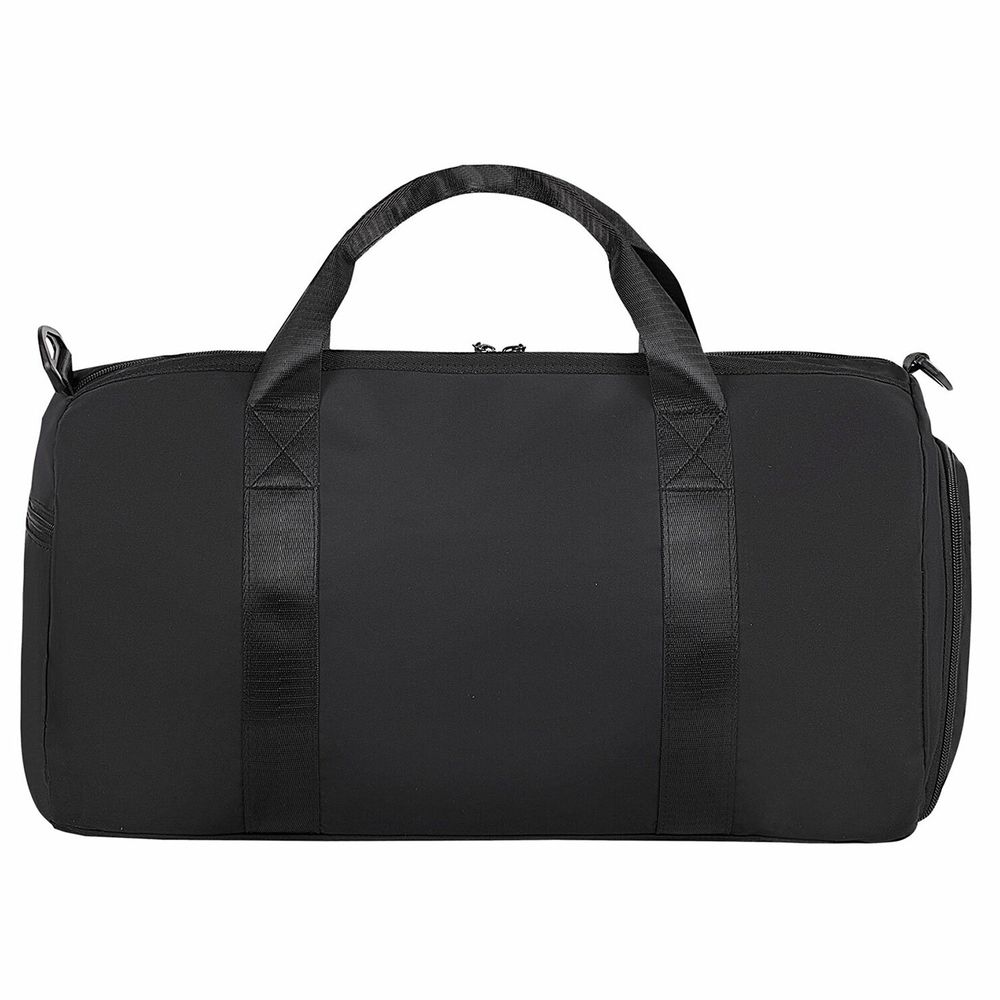 Сумка спортивная HEIKKI MOVE PLUS (ХЕЙКИ) с отделением для обуви и мокрых вещей, черная, 21x45x20 см