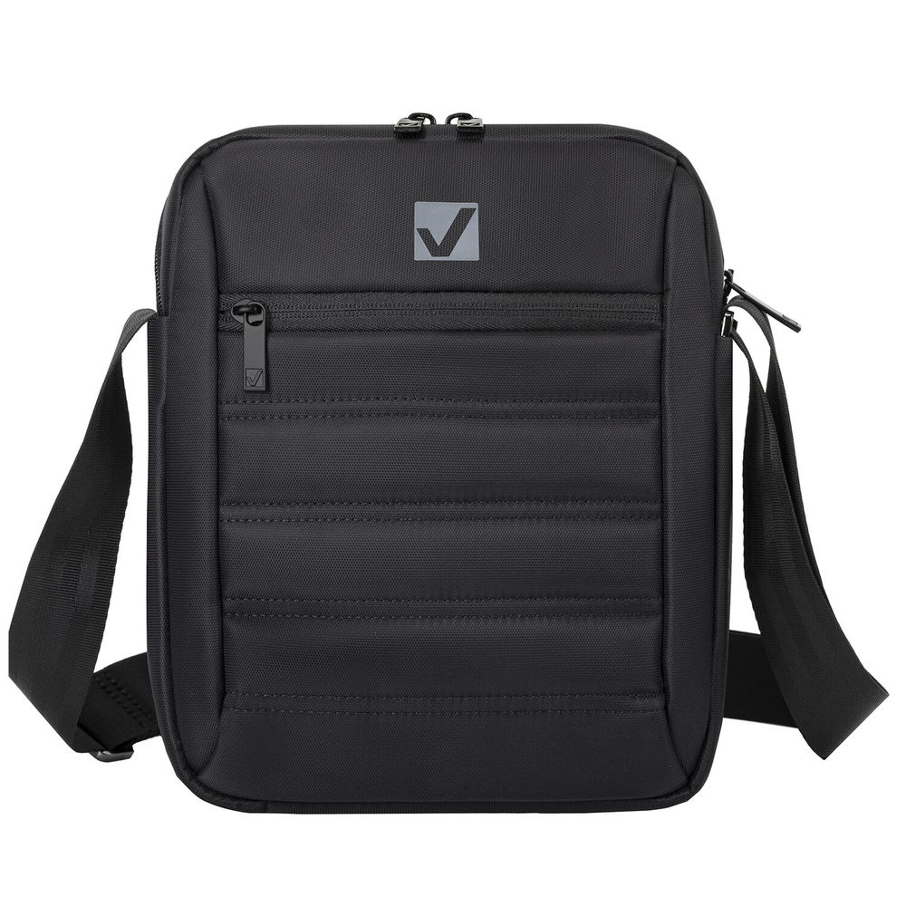 Сумка на плечо BRAUBERG COMPACT с отделением для планшета 9,7'', 2 кармана, черная, 26,5x22x5,5 см