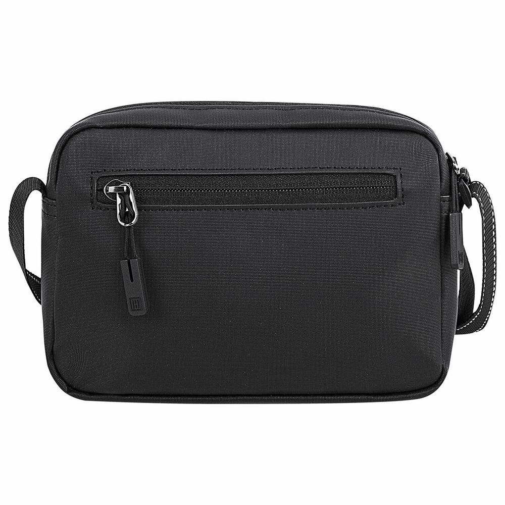 Сумка на плечо HEIKKI WALLET (ХЕЙКИ) два отделения, органайзер, черная, 15х20х5 см