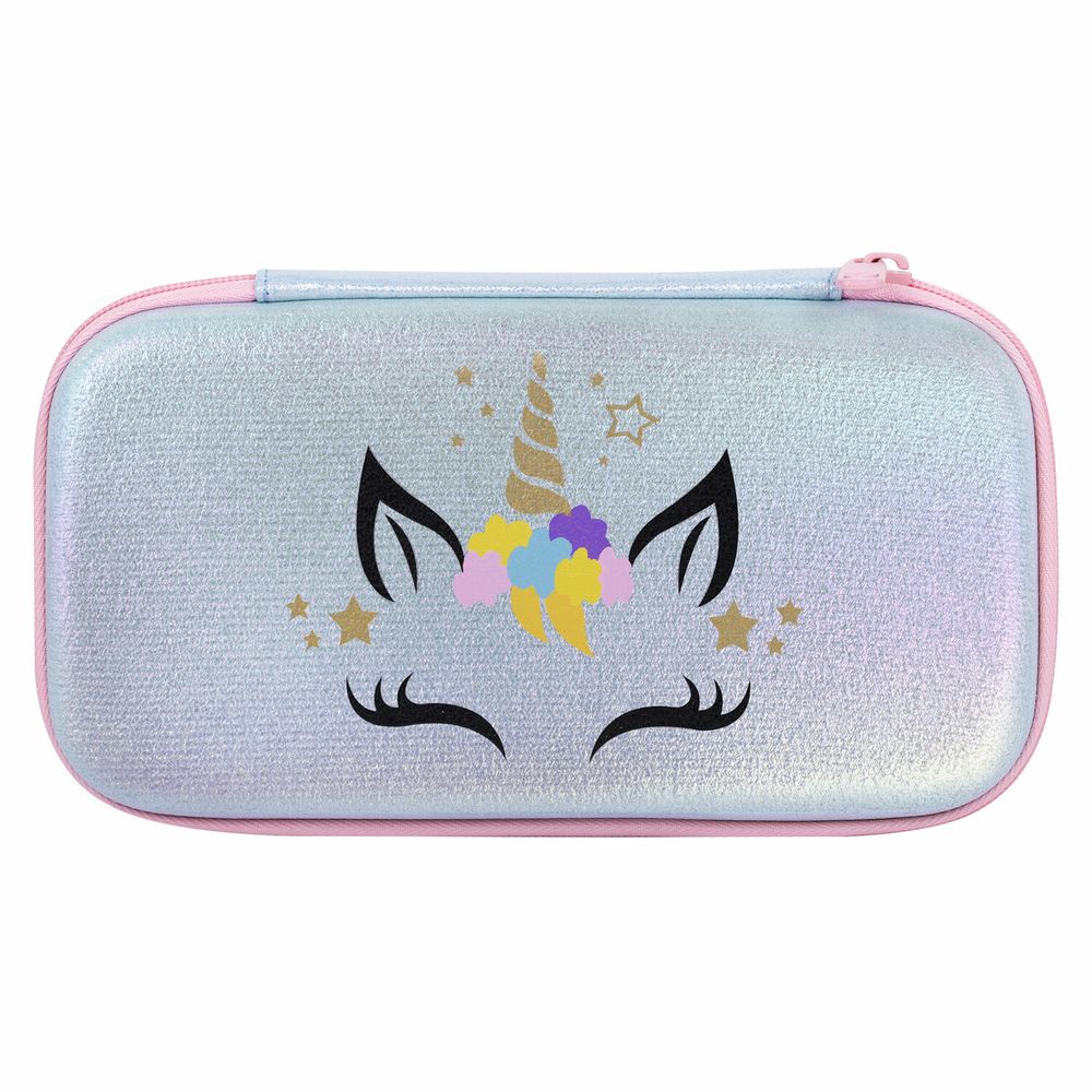 Пенал BRAUBERG SHINY, 1 отделение, 1 откидная планка, EVA, 22х13х4 см, "Unicorn"