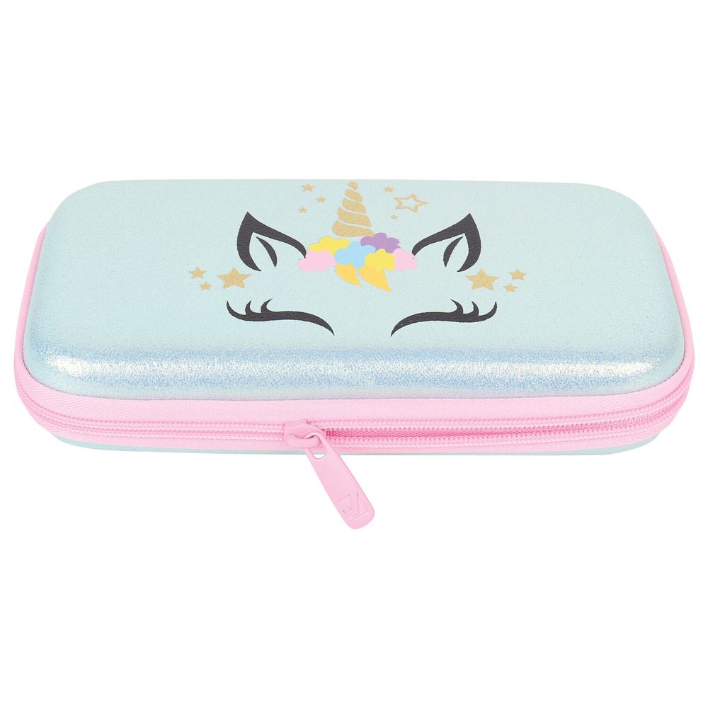 Пенал BRAUBERG SHINY, 1 отделение, 1 откидная планка, EVA, 22х13х4 см, "Unicorn"