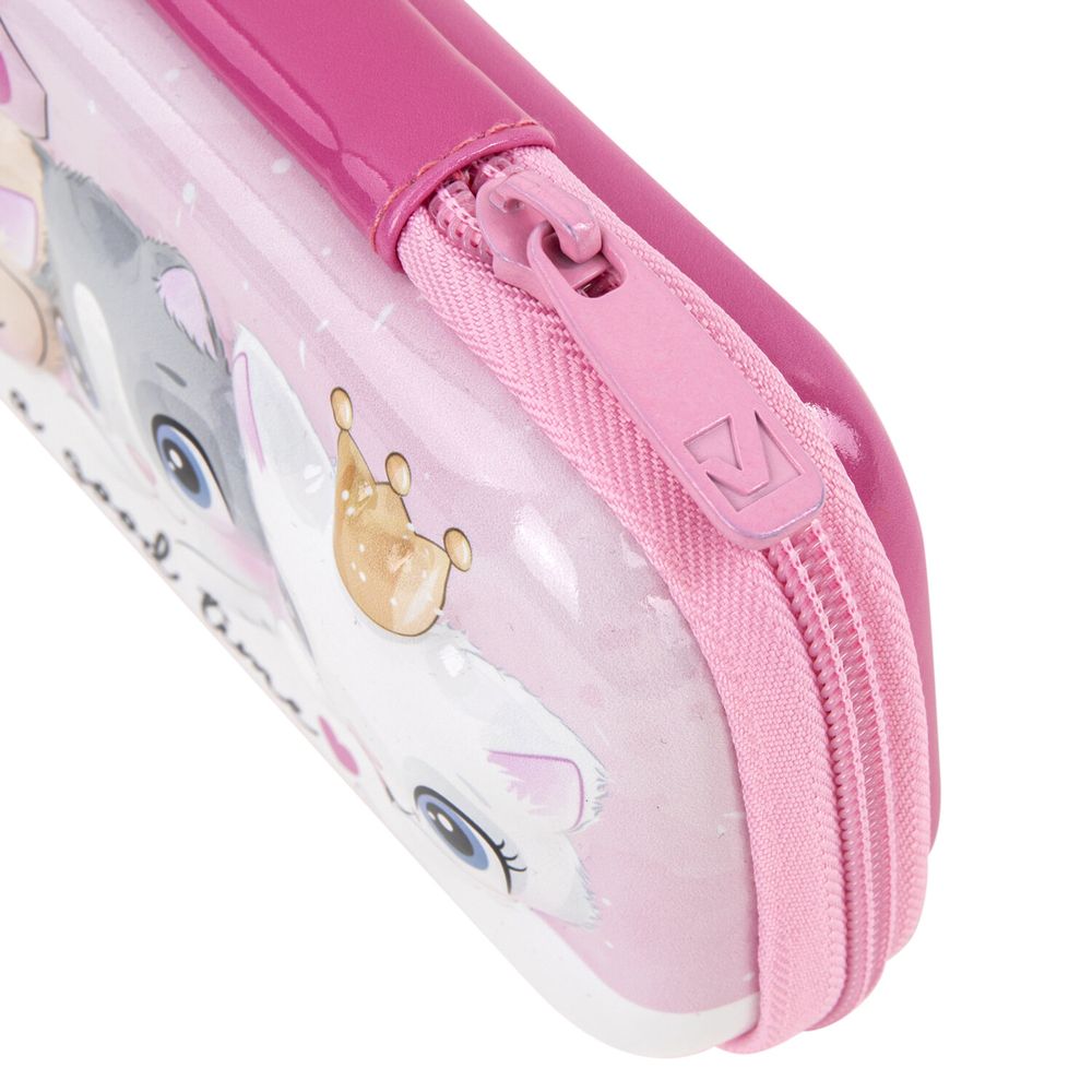 Пенал BRAUBERG, 1 отделение, 1 откидная планка, EVA 3D, 22х10х5 см, "Cats"